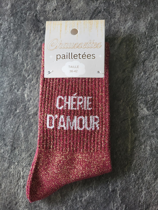 Chaussette Chérie d'amour