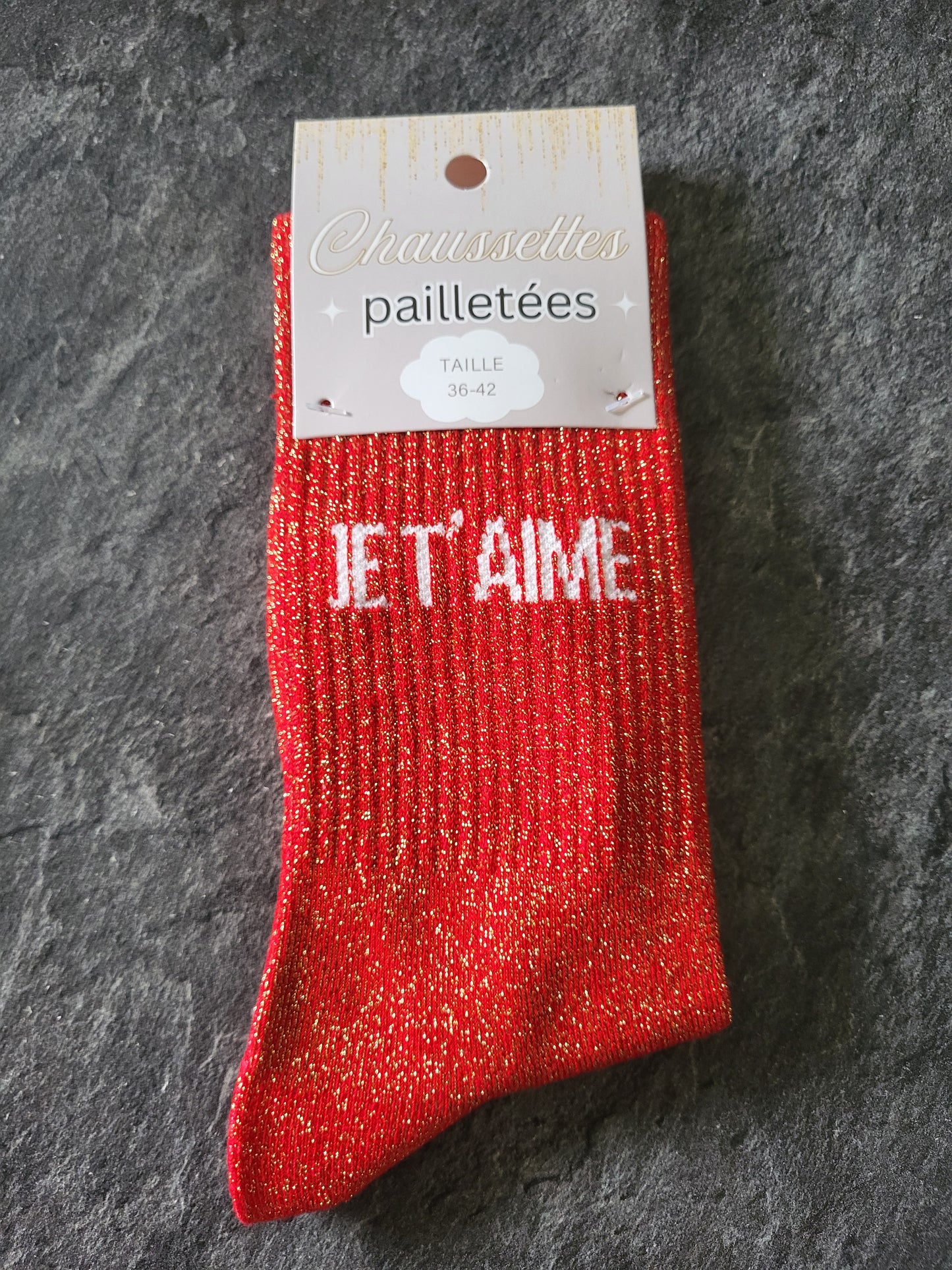 Chaussette Je t'aime